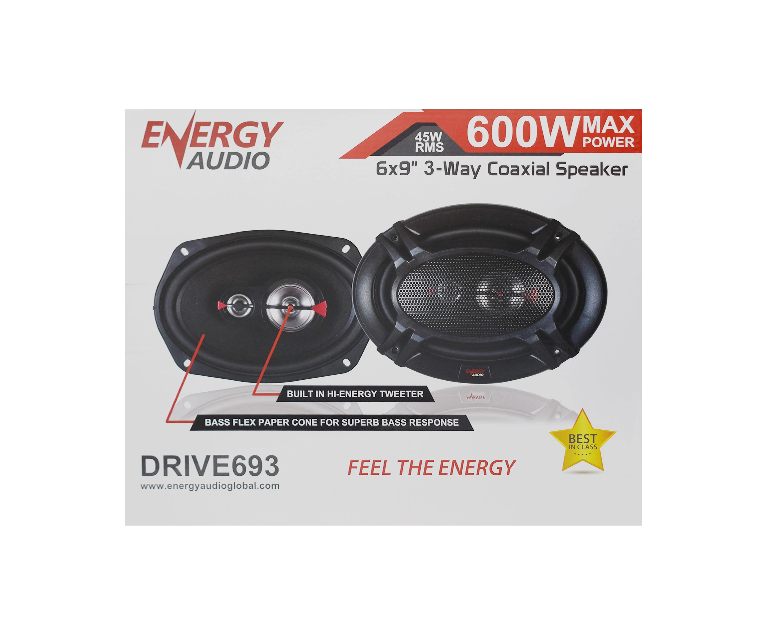 Energy Audio DRIVE693 3-Way 600W Coaxial 6x9 Speakers - Image 6